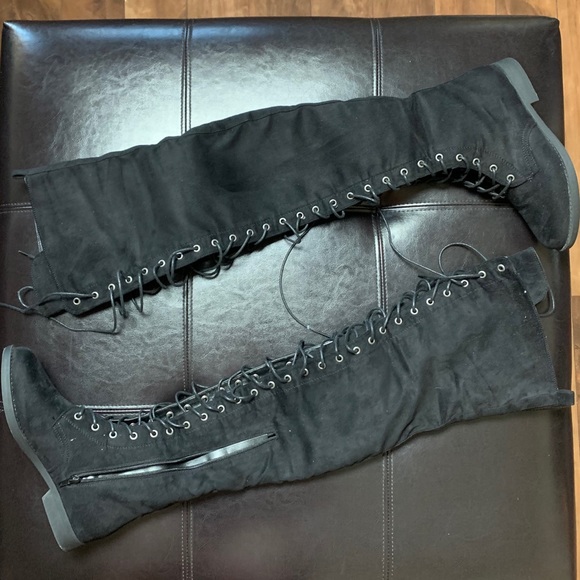 MISS LOLA / LOLA SHOETIQUE OTK Boots *BRAND NEW* - Picture 1 of 6
